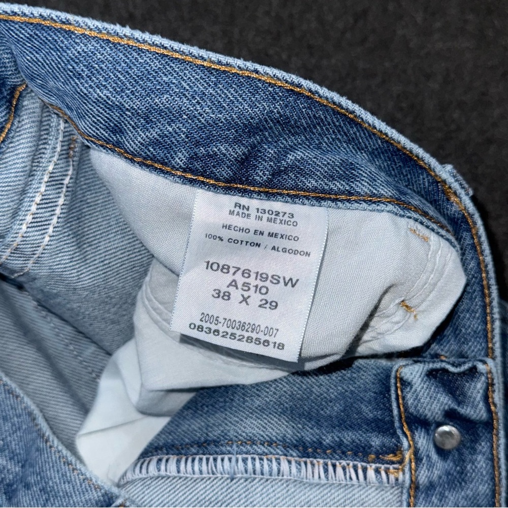 NWT Rustler by Wrangler Men’s Straight Leg Jeans 38x29 Medium Wash 100% Cotton - Picture 8 of 8